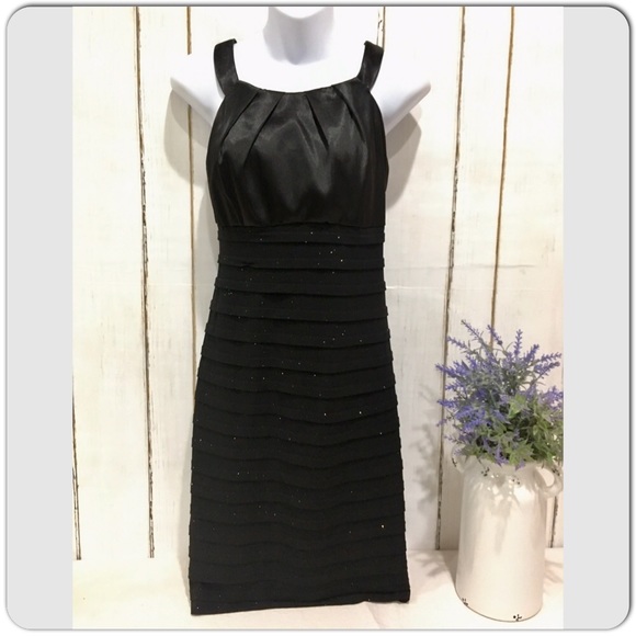 EUC R&M Richard’s Black Evening Dress w/Jacket, Size 6 - Picture 8 of 8